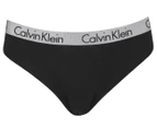Calvin Klein Women's Radiant Cotton Bikini Briefs 3-Pack - Black/White/Grey