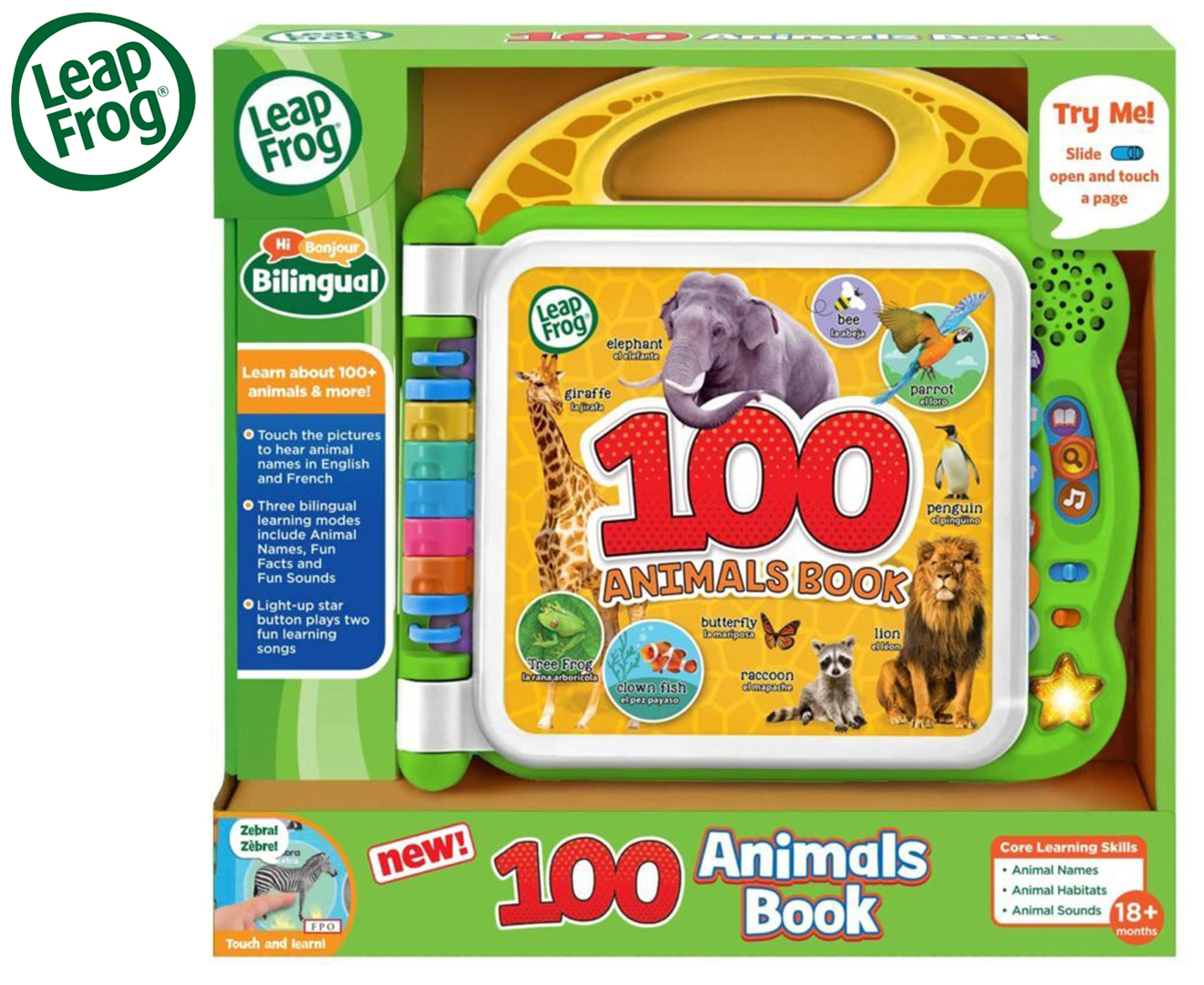 LeapFrog 100 Animals Book | Catch.com.au