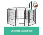 8 Panel Pet Dog Playpen Puppy Cage Exercise Enclosure Fence Play Pen 80x100cm