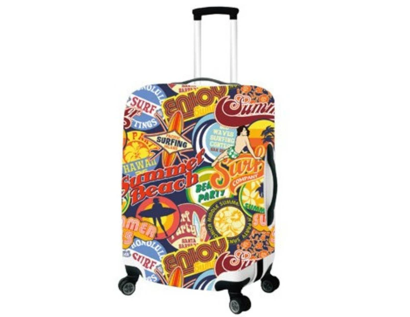 Suitcase Luggage Cover - Fits Large Spinners 61cm to 82cm - Summer Beach