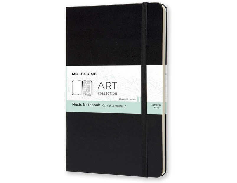 Moleskine Art : Large Music Notebook - Black : Hardcover