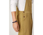 Dungarees-online CHRISTOPHER Relaxed fit Dungaree Shorts - Olive