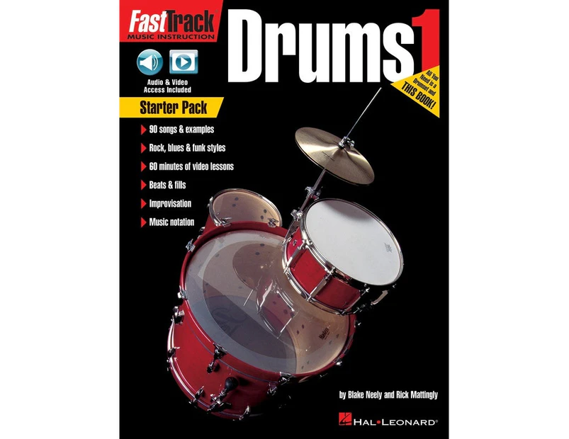 Fasttrack Drums Method Starter Pack Book/Online Media (Softcover Book/Online Media)