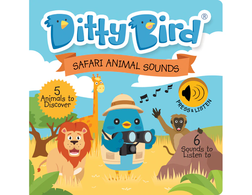 Ditty Bird - Safari Animal Sounds Board Book