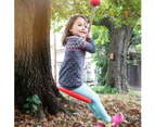 Kids Outdoor Swing Tree Swing Seat and Hanging Kit - Red