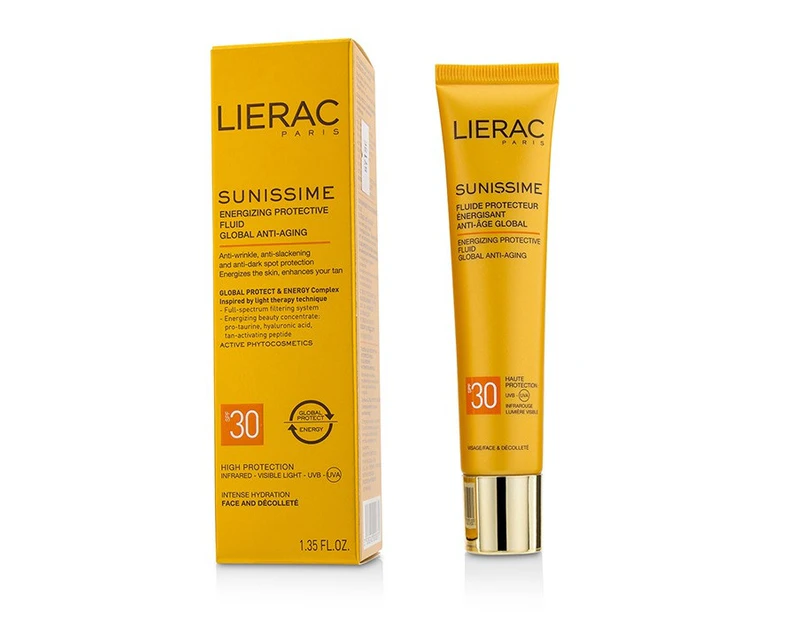 Lierac Sunissime Global AntiAging Energizing Protective Fluid SPF30  For Face & Decollete 40ml/1.35oz