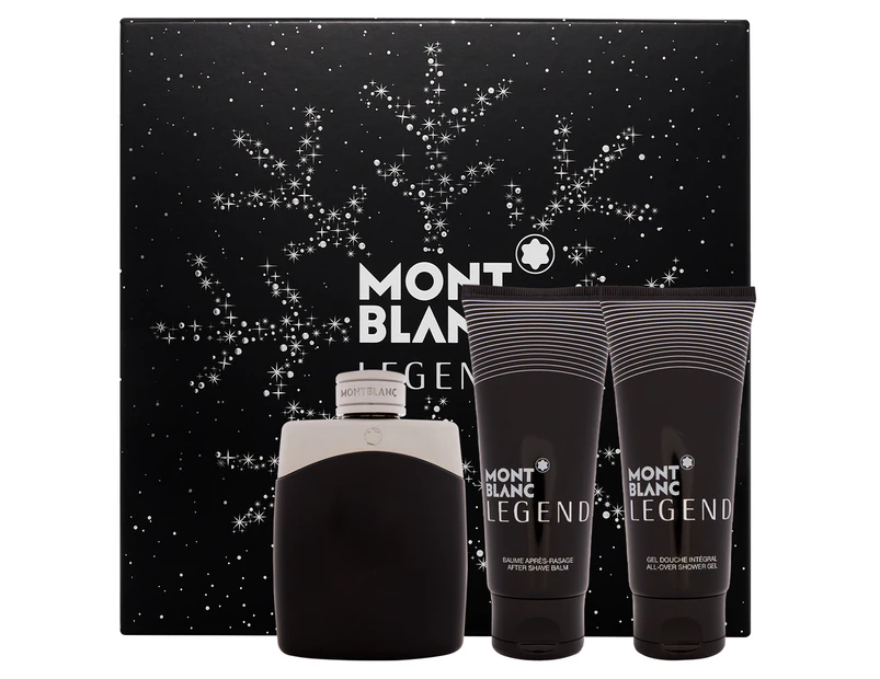 Mont Blanc Legend Pour Homme For Men 3-Piece Perfume Gift Set