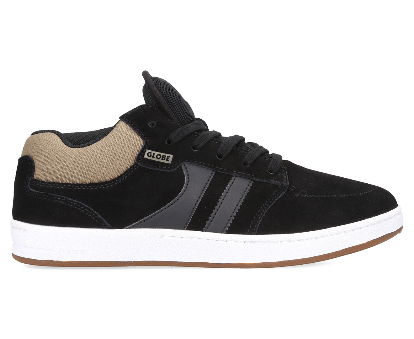 Globe Men's Octave Mid Rodney Mullen Pro Skate Shoes - Black/Olive/White |  