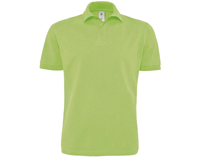 B&C Mens Heavymill Short Sleeve Cotton Polo Shirt (Pistachio) - RW3026