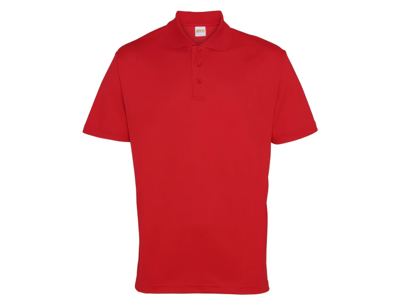 RTY Workwear Mens Short Sleeve Performance Polo Shirt (Red) - RW4415