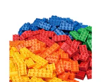 Plastic Building Blocks Bricks 100-Piece Box