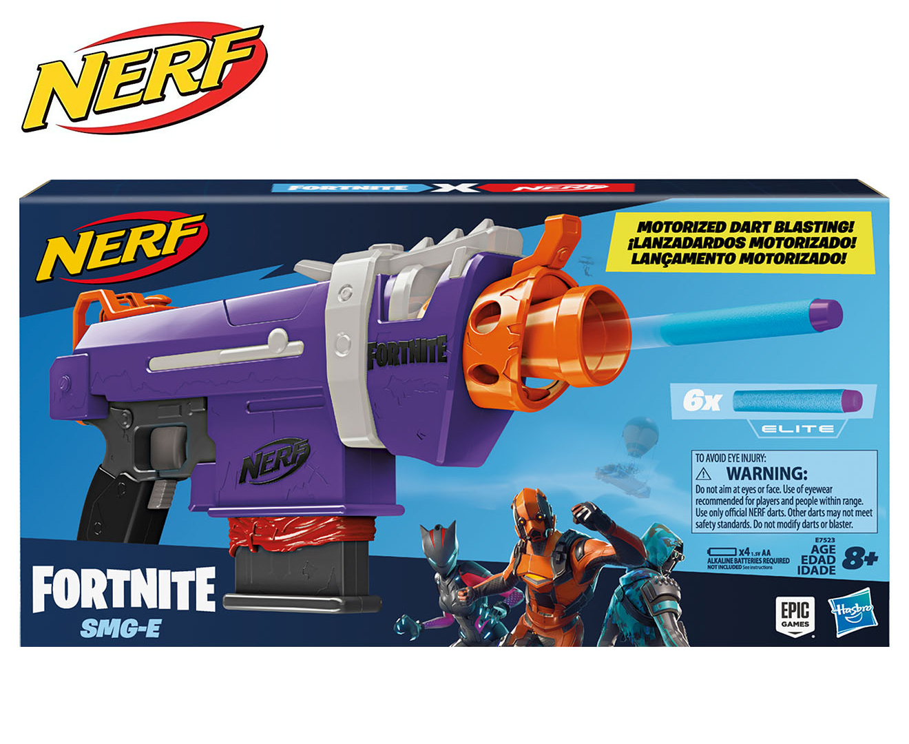 NERF Fortnite SMG-E Motorised Dart Blaster Toy | Catch.co.nz