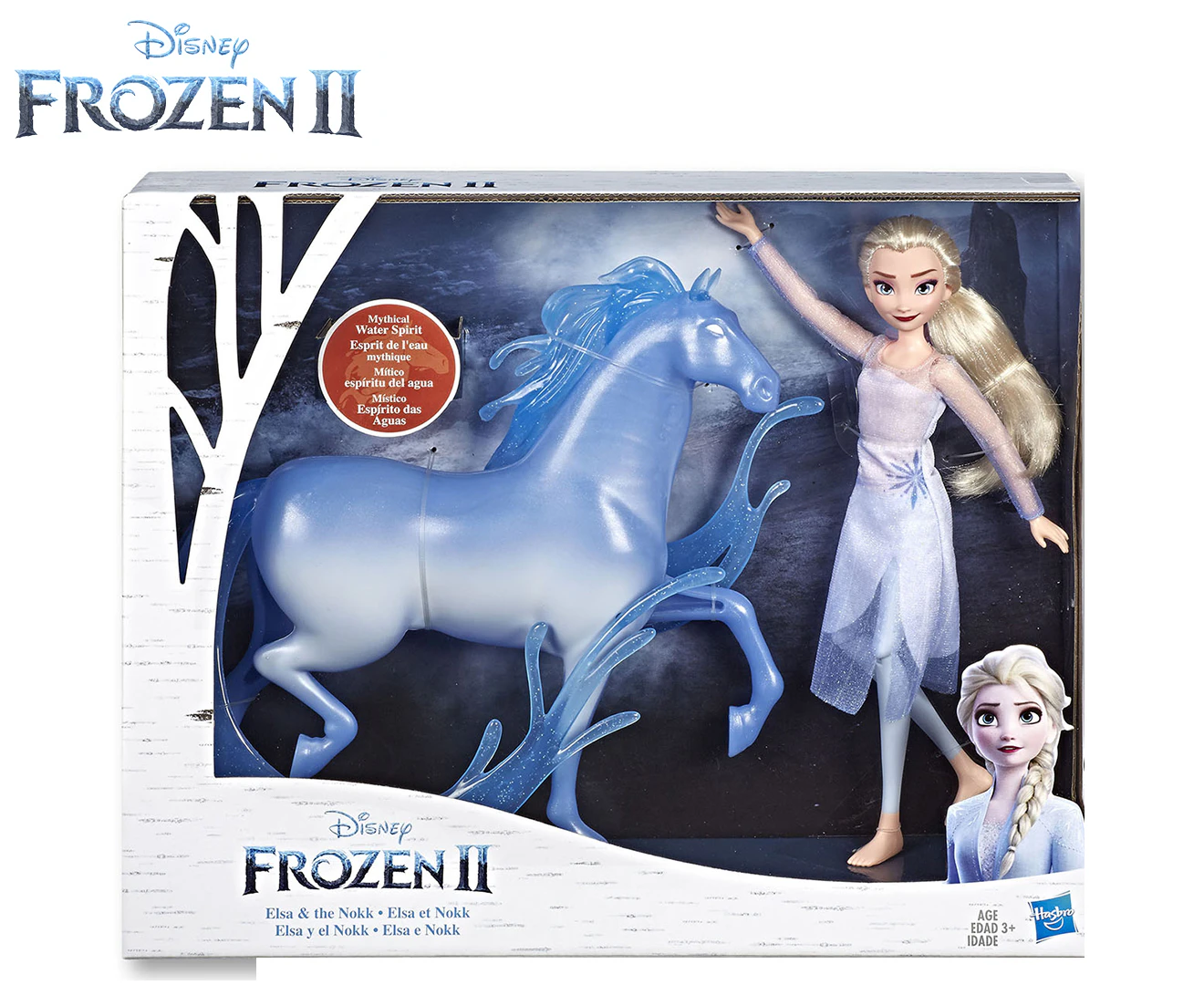 Disney Frozen 2 Elsa Fashion Doll & Nokk Toy Set