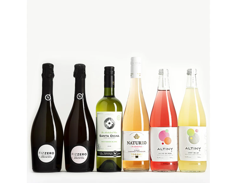 6 bottles of No Alcohol Pack 2.0 Mixed Wine 750mL