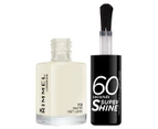 Rimmel 60 Seconds Super Shine Nail Polish 8mL - White Hot Love
