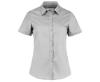 Kustom Kit Womens Short Sleeve Poplin Shirt (Light Grey) - RW6162