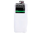 Bonds Kids' Cotton Rich Crew School Socks 4-Pack - White/Multi