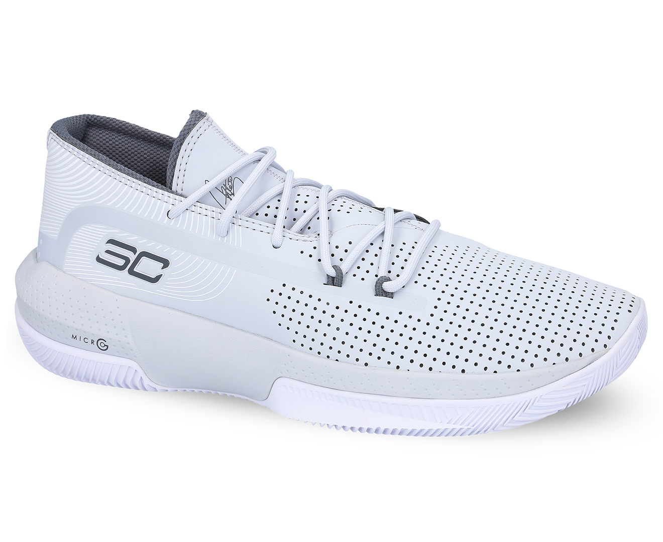 Under Armour Men's SC 3ZERO III Basketball Shoes - Halo Grey | Catch.com.au