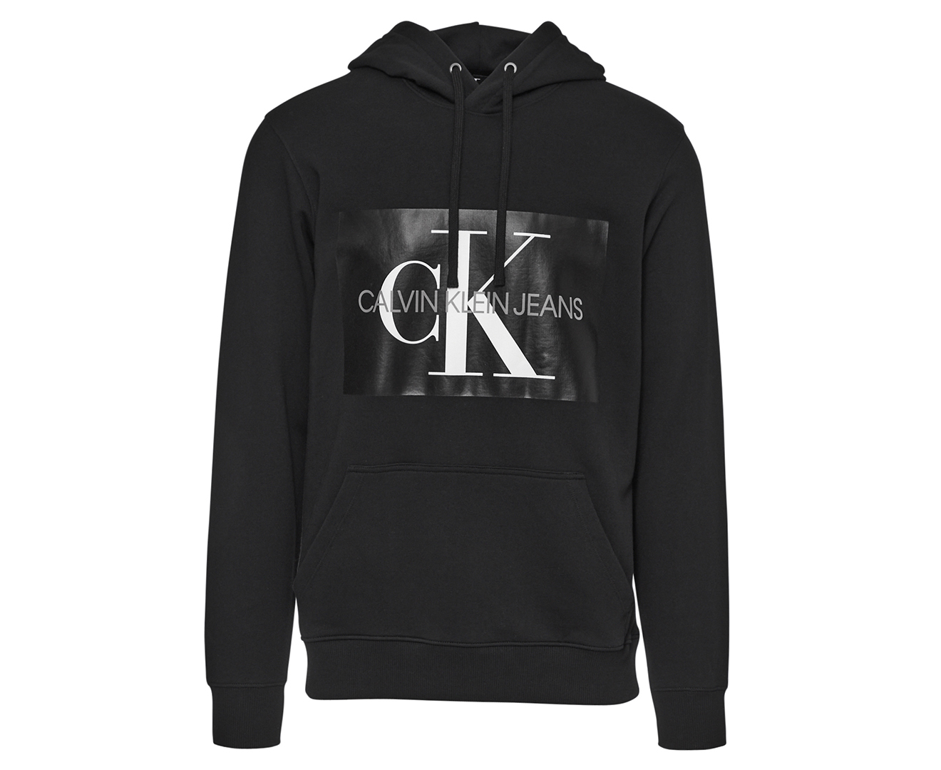 Calvin Klein Jeans Men's Monogram Box Logo Hoodie - Black | Www.catch.co.nz