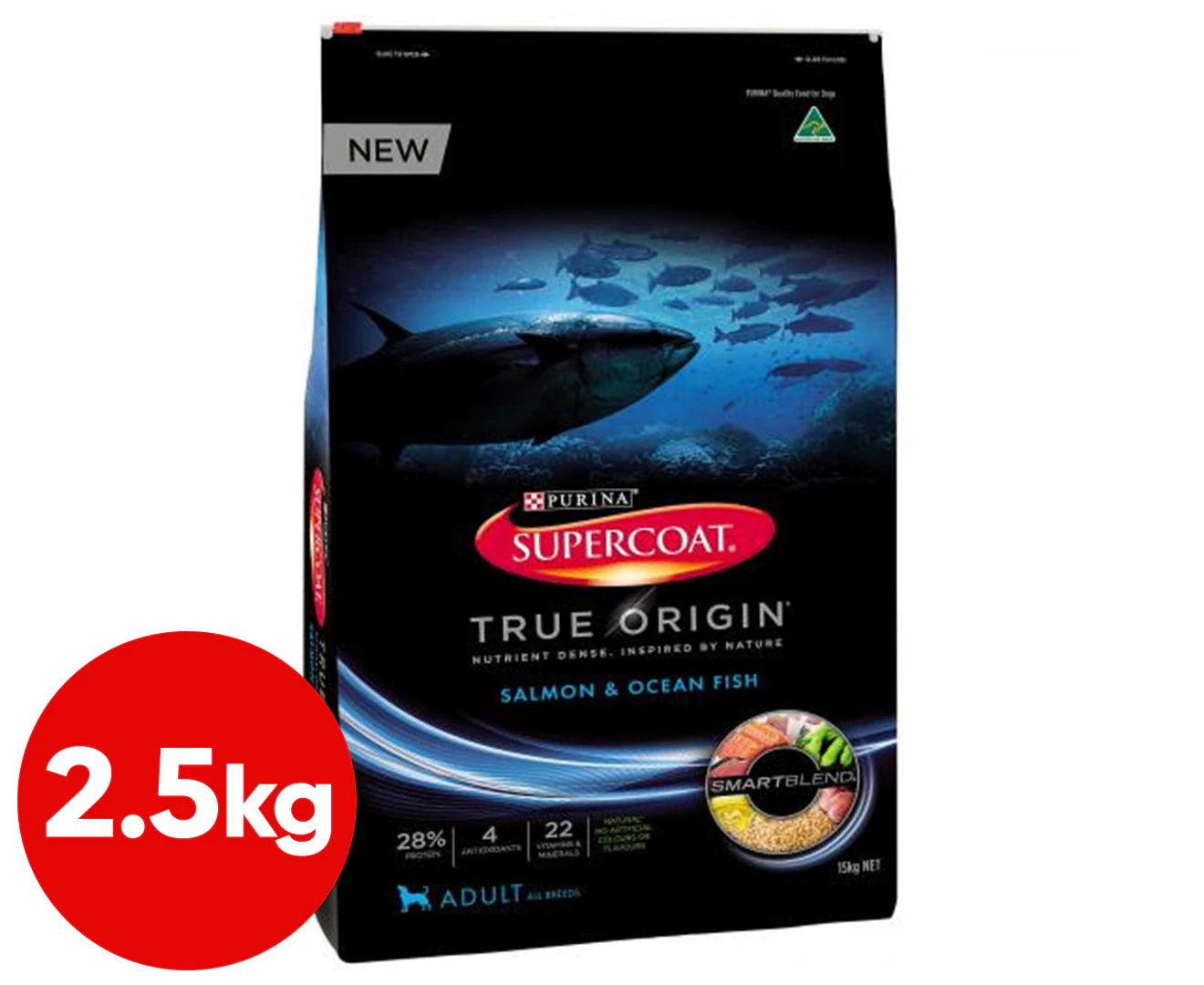 Supercoat True Origin Salmon & Ocean Fish 2.5kg