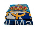 Real Madrid CF Crest Fleece Blanket (Blue) - TA5223