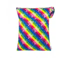 Alvababy Rainbow Stardust Print Medium Double Zip Wet Bag