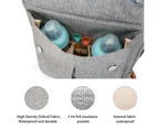 Ankommling Diaper Bag Larger Capacity Nappy Bag Backpack-Grey