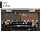 Rimmel Brow This Way Eyebrow Sculpting Kit - Dark Brown