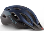 MET Crossover Active Bike Helmet Blue/Black/Matt