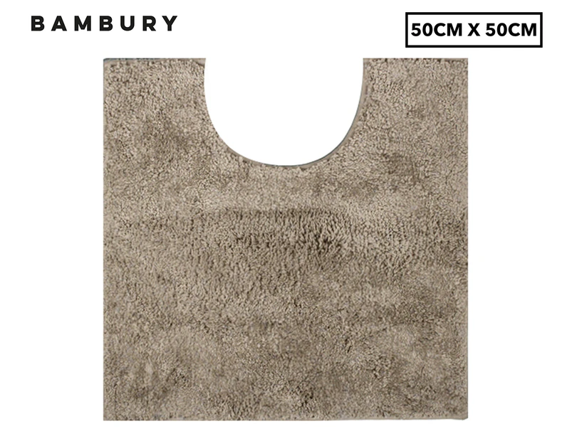 Bambury 50x50cm Microplush Contour Mat - Mocha