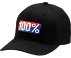 100% Classic OG FlexFit Hat Black