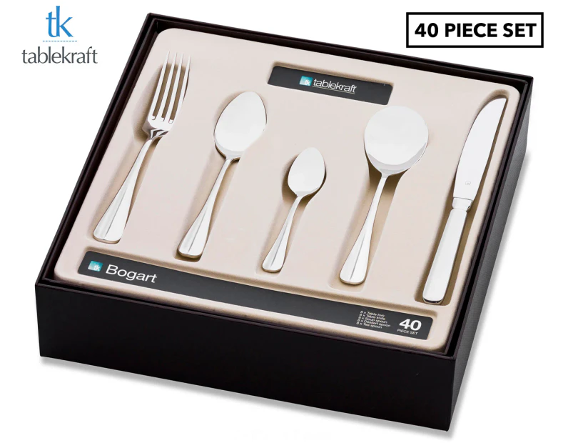 Tablekraft 40-Piece Bogart Cutlery Set - Silver