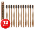 Wisdom Naturals Bamboo Toothbrush 12-Pack - Medium Soft