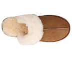 Australian Shepherd Unisex Muffin Slippers - Chestnut