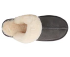 Australian Shepherd Unisex Muffin Slippers - Grey