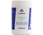100 Sheets Dynatise Hand Sanitiser And Surface Wipes Tub 1