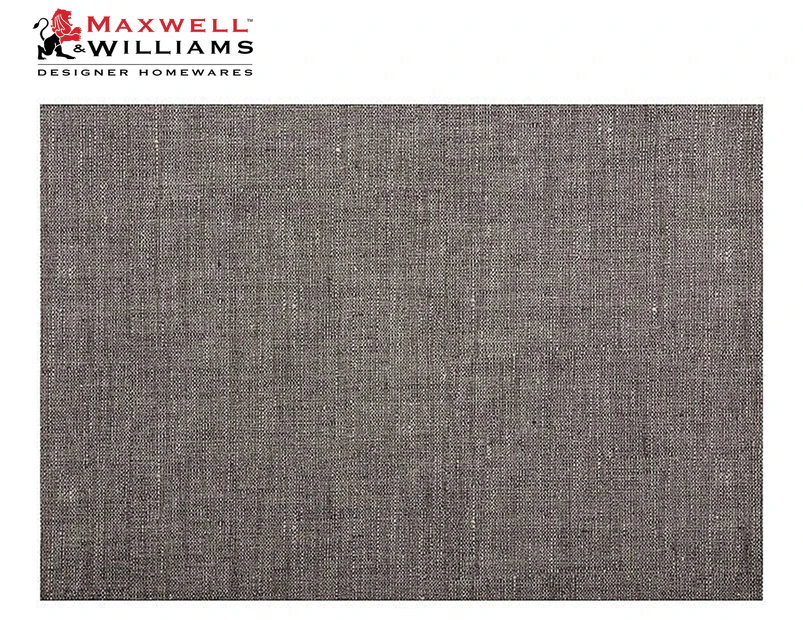 Set of 12 Maxwell & Williams 43x30cm Linen Look Placemats - Khaki