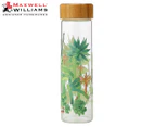 Maxwell & Williams 550mL Royal Botanic Garden Arid Garden Glass Water Bottle - Agave