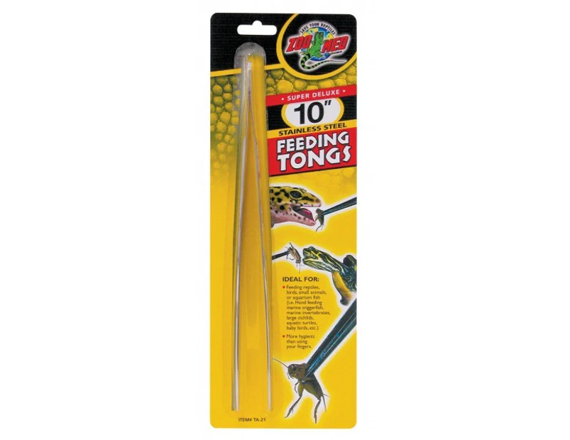 Stainless Steel Reptile Feeding Tongs 25cm (10 Inch) by Zoo Med