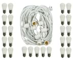Maine & Crawford 20m 25W Outdoor String Marquee Lights - White/Warm White 3