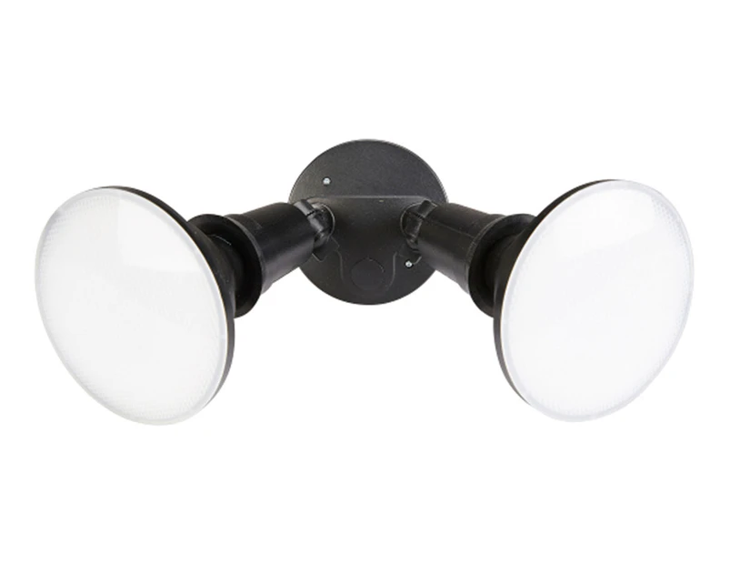 HPM 16W Jenta Twin LED Floodlight (No Sensor) - Black