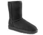 OZWEAR Connection Women's New Generation Ugg Classic 3/4 Short Boots - Black