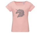 Gem Look Youth Girls' Unicorn PJ Set - Pink
