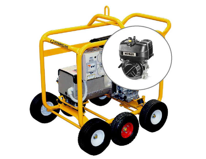 Diesel Generator 6Kw 12Hp Kohler Engine Electric Start With Rcd Portable Wheels