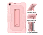WIWU B2 Robot Tablet Case Rugged Heavy Duty Shockproof Stand Cover For Samsung Tab 8.4inch T307 2020-RoseGold