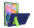 WIWU B2 Robot Tablet Case Rugged Heavy Duty Shockproof Stand Cover For Samsung TabS6 Lite 10.4inch SH-P610/P615 2020-Navy&Olivia