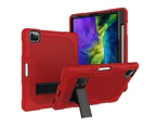 WIWU B2 Robot Tablet Case Rugged Heavy Duty Shockproof Stand Cover For iPad Pro 11 2018/2020-Red&Black