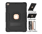 WIWU B2 Robot Tablet Case Rugged Heavy Duty Shockproof Stand Cover For iPad 7 10.2（2019)-Black&Black