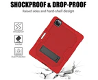 WIWU B2 Robot Tablet Case Rugged Heavy Duty Shockproof Stand Cover For iPad Pro 11 2018/2020-Red&Black