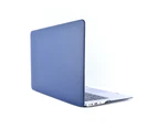 WIWU One-Side PU Skin Front Cover Protect Sleeve Laptop Case Cover For Apple Macbook Pro 15.4 A1707/A1990-Dark Blue